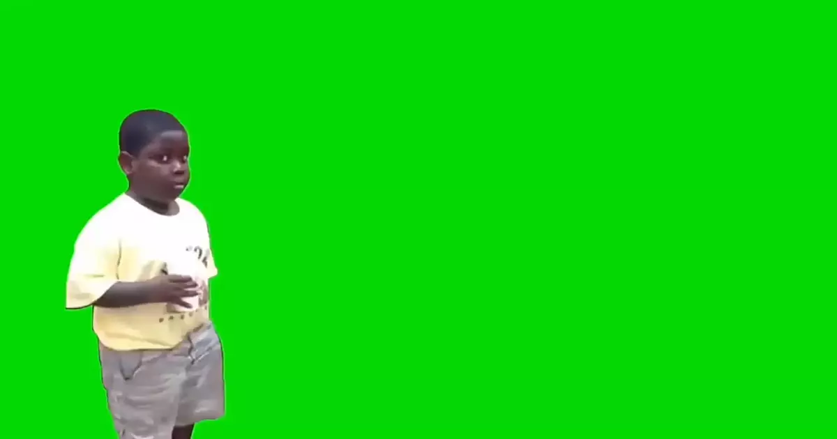 Shocked Black Kid Green Screen Meme Download Video
