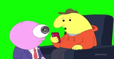 Look Pim Smiling Friends Green Screen Meme Download Video