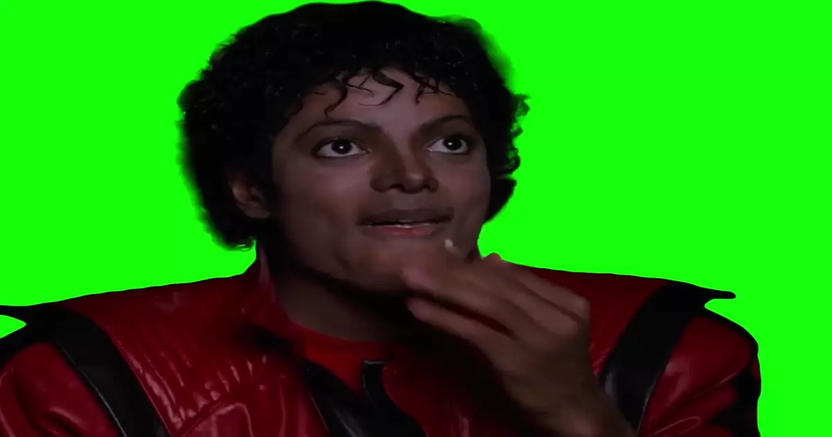Smilling Michael Jackson Eating Popcorn Green Screen Meme Download Video