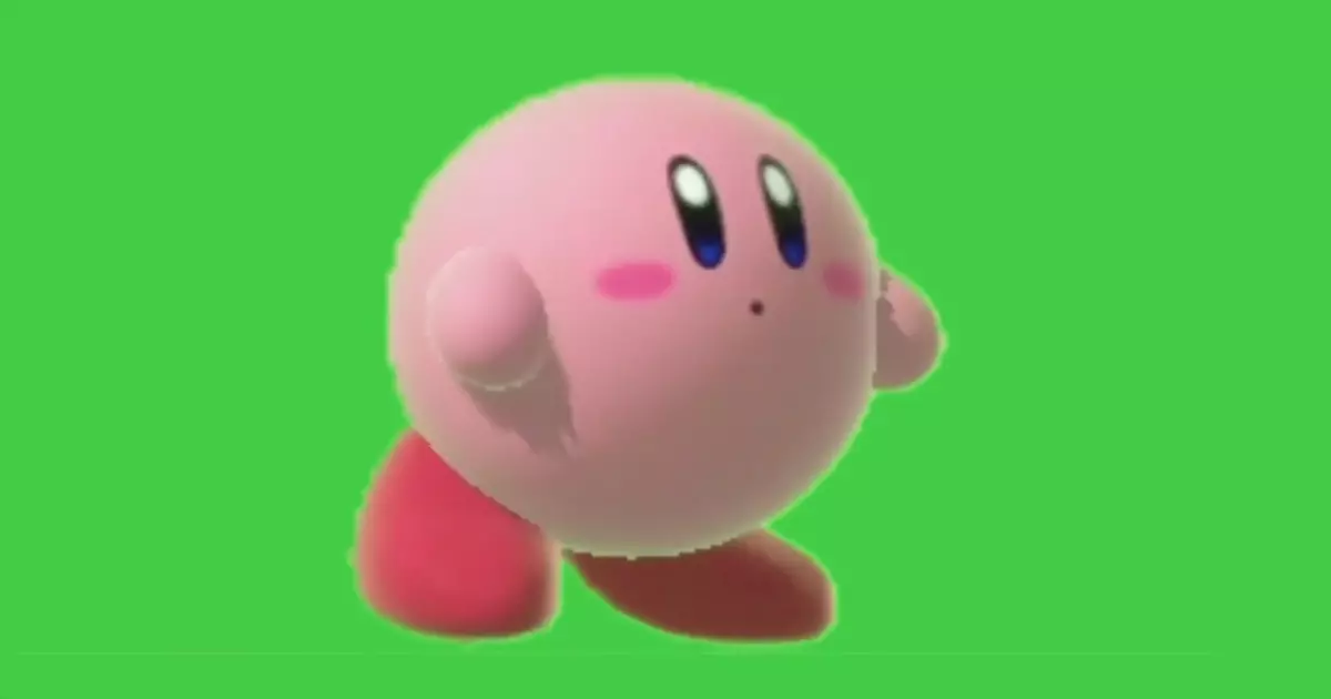 Some Smash Ultimate Kirby Green Screen Meme Download Video