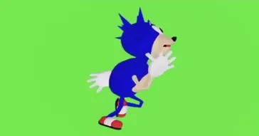 Sonic Prime Saying Huh Green Screen Meme Download | Video & Audio Meme Video