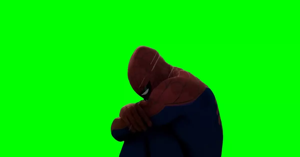 Spiderman Crying In Shower Green Screen Meme Download Video