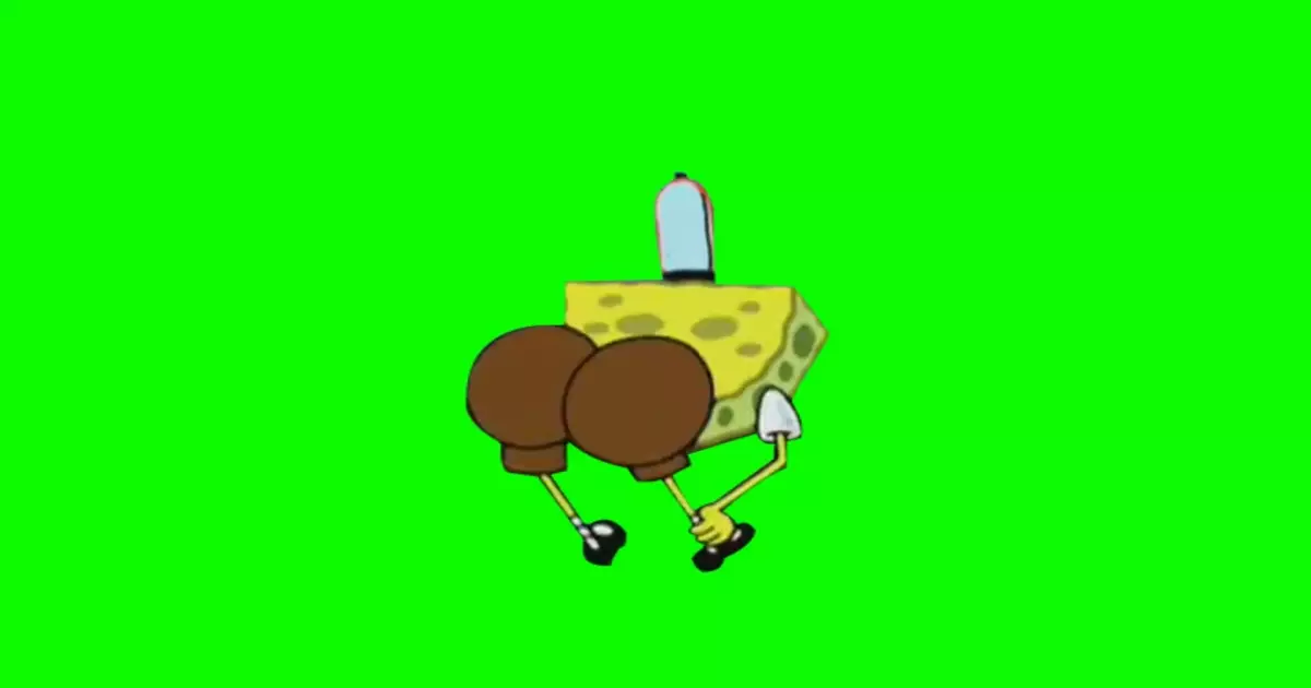 Sponge Bob Twerk Green Screen Meme Download Video