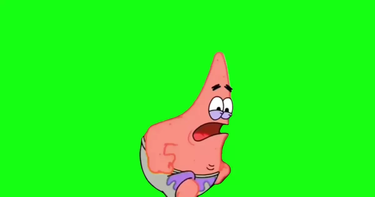Spongebob And Patrick Running From Smoke Green Screen Meme Download Video