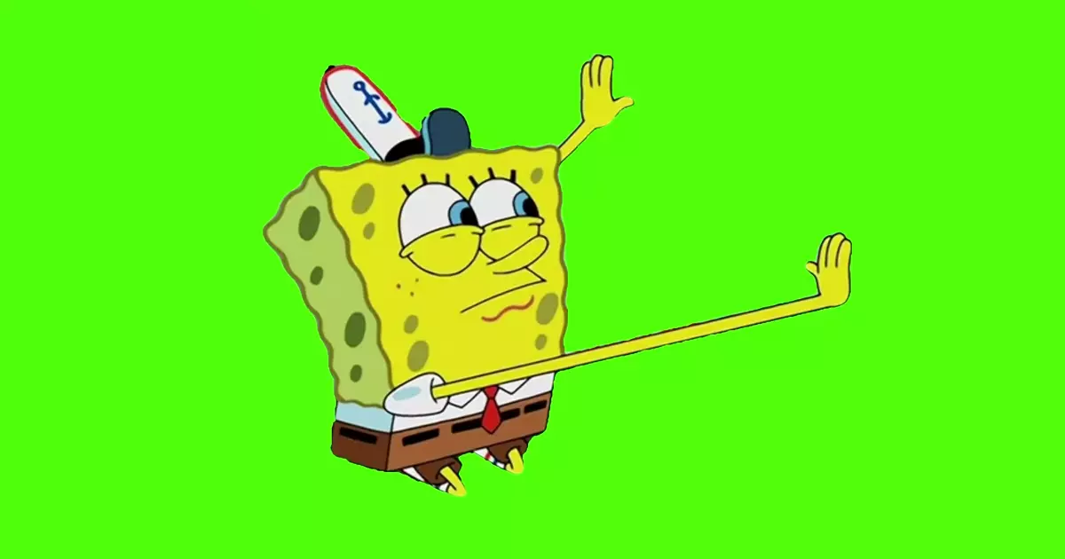Spongebob Licking Green Screen Meme Download Video