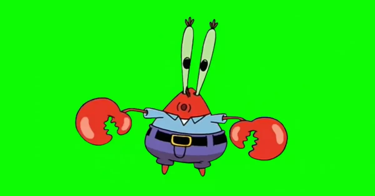 Spongebob Mr Krabs Robot Dance Green Screen Meme Download Video