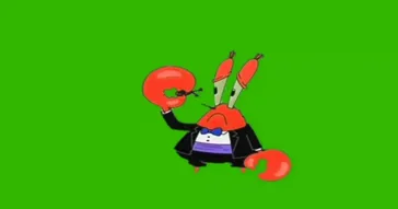 Spongebob Mr Krabs Sad Violin Green Screen Meme Video