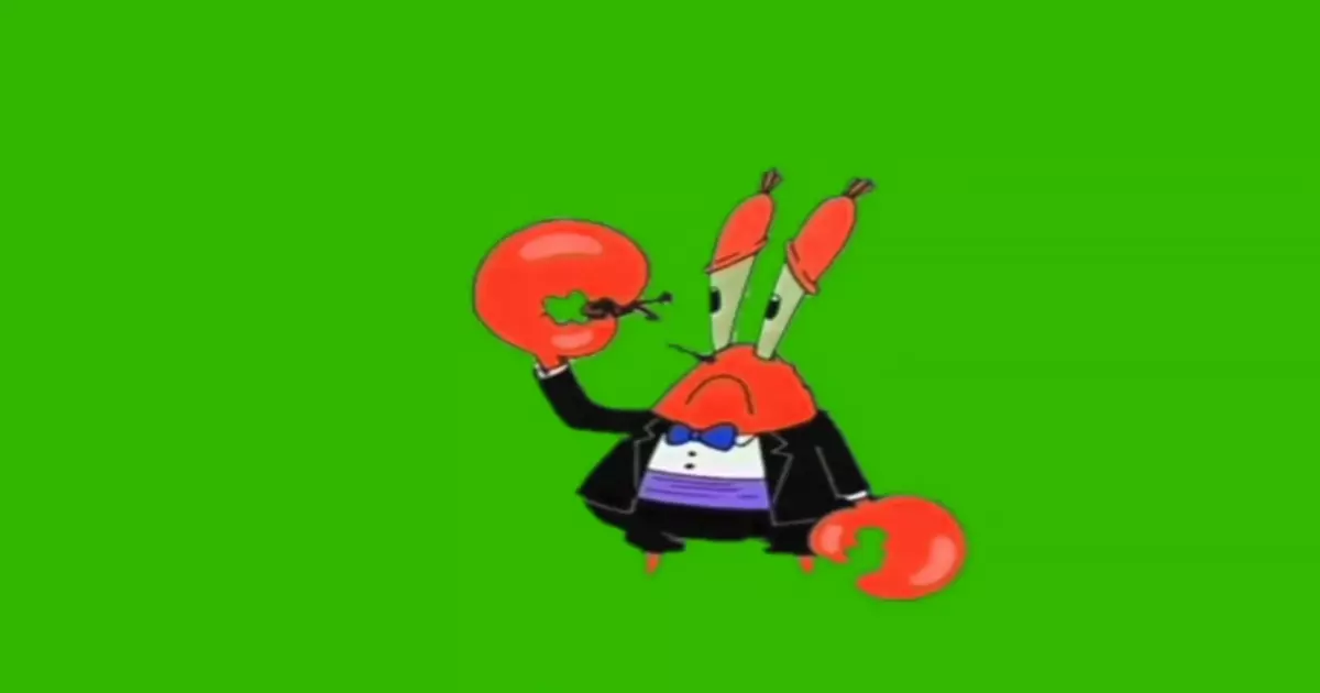 Spongebob Mr Krabs Sad Violin Green Screen Meme Download Video