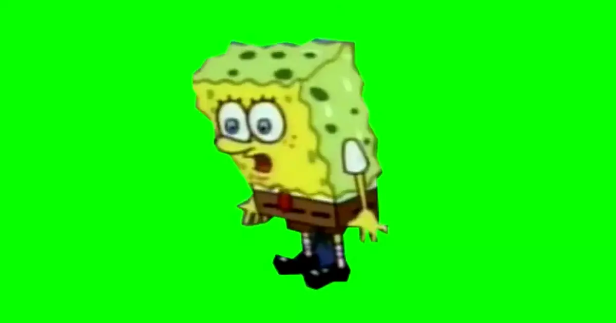Spongebob Panting Green Screen Meme Download Video