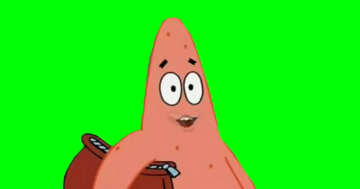 Spongebob Patrick I Love You Green Screen Meme Download Video