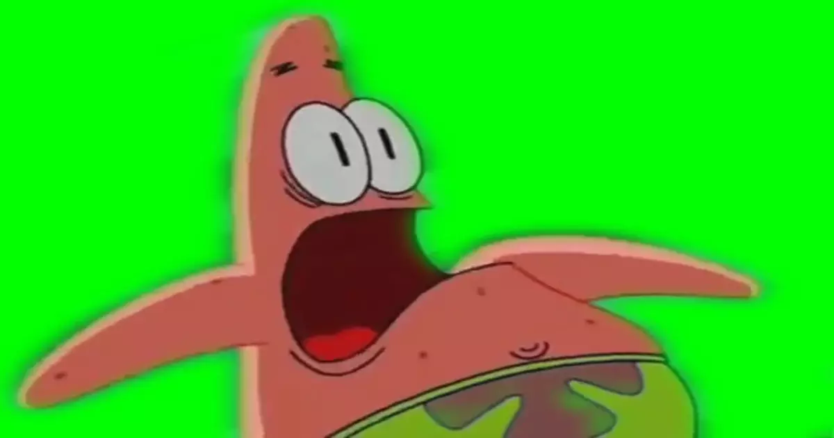 Spongebob Patrick Screaming Green Screen Meme Download Video