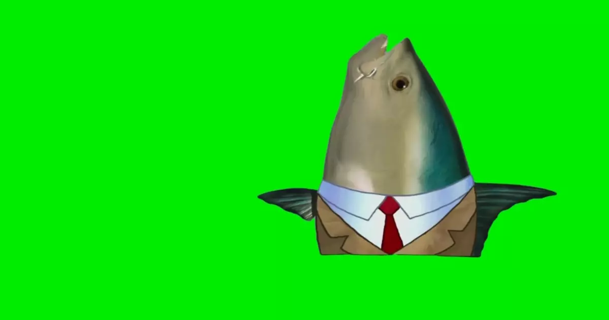 Spongebob Realistic Fish Head Green Screen Meme Download Video