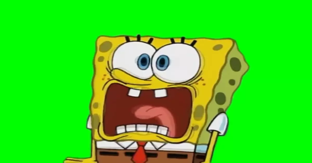 Spongebob Scream Green Screen Meme Download Video