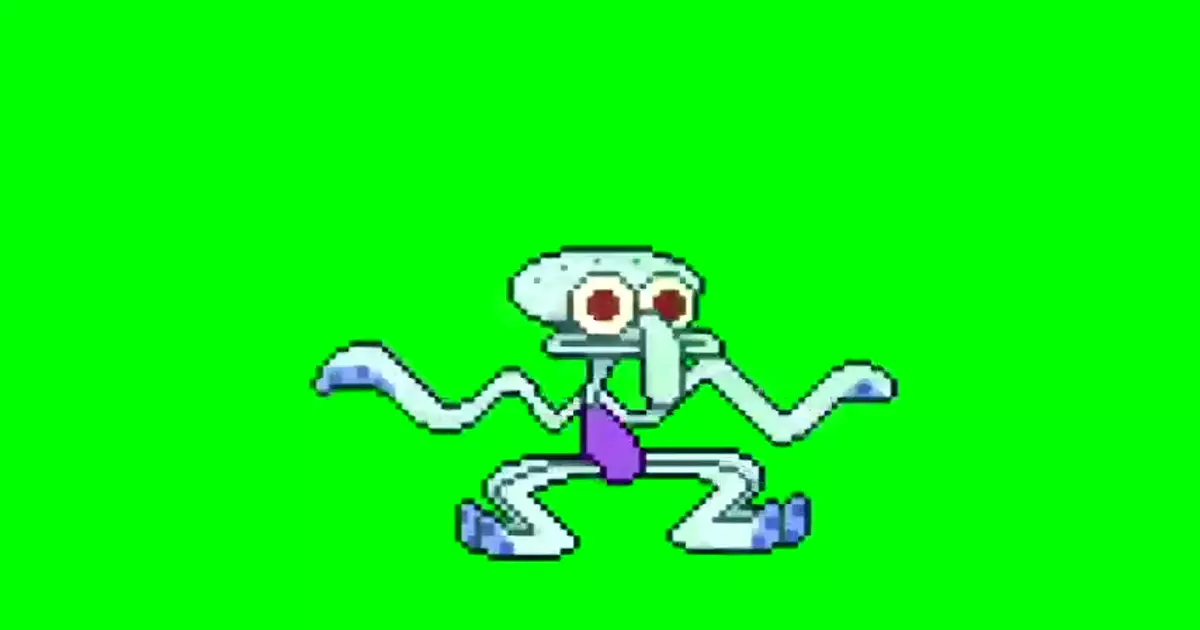 Spongebob Squidward Dancing 8 Bit Meme Download Video