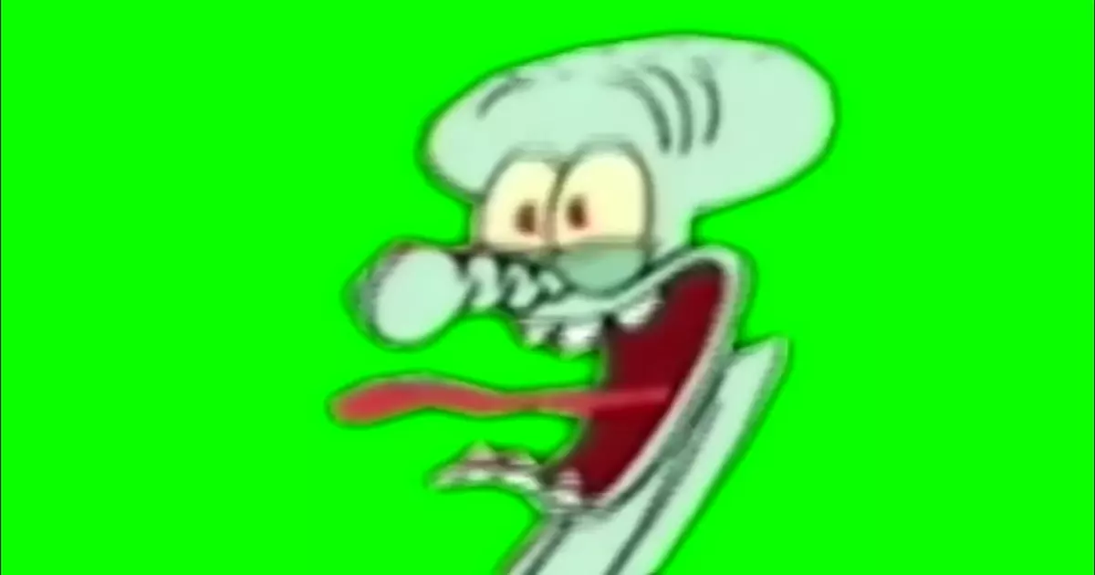 Spongebob Squidward Screaming Green Screen Meme Download Video
