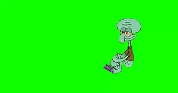 Squidward Erases His Brain Green Screen Meme Download Video