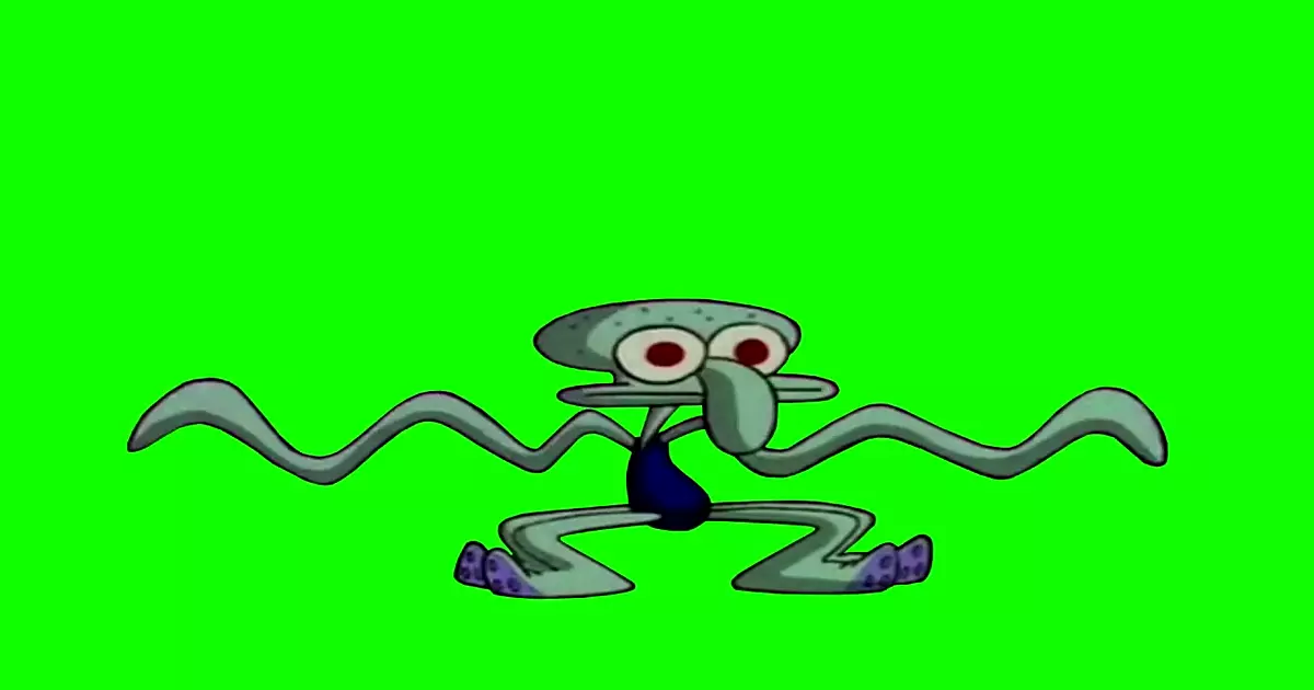 Squidward Dancing Green Screen Meme Download Video