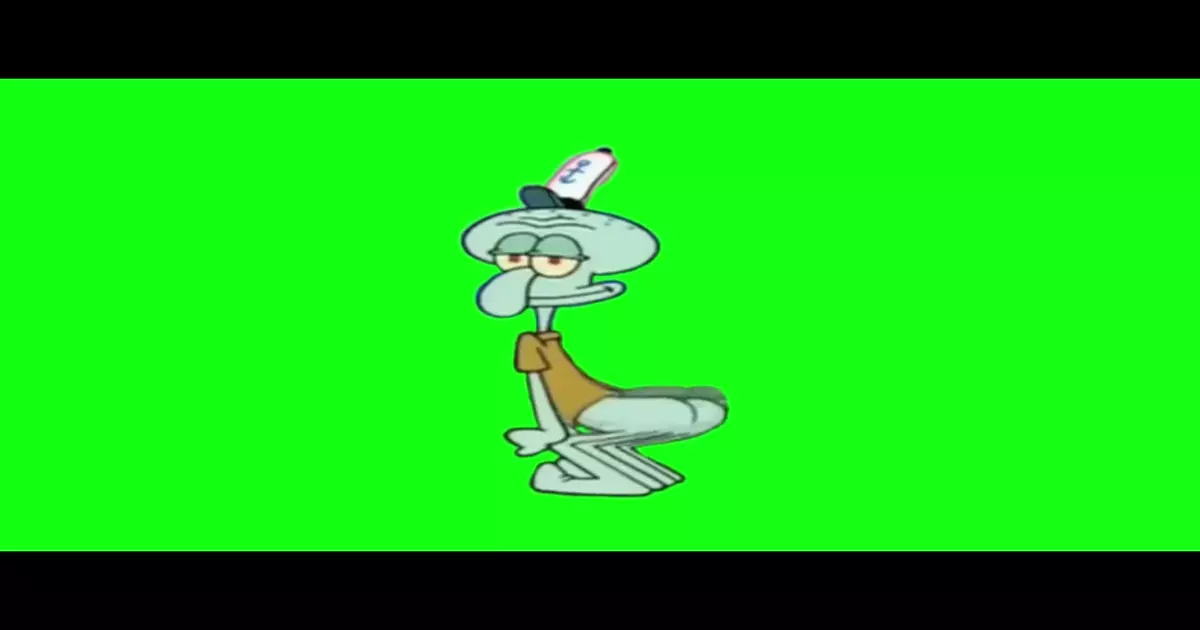 Squidward Twerking Green Screen Meme Download Video