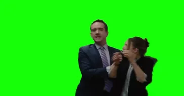Succession Tom Greg Running Green Screen Meme Video