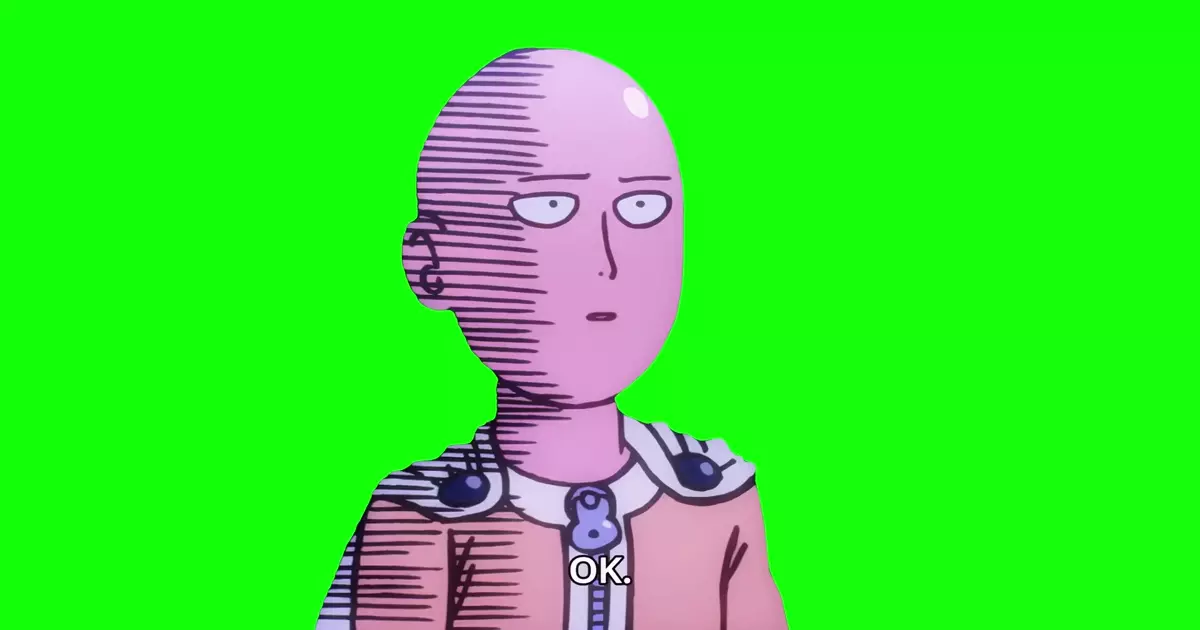 Suka One Punch Man Green Screen Meme Download Video