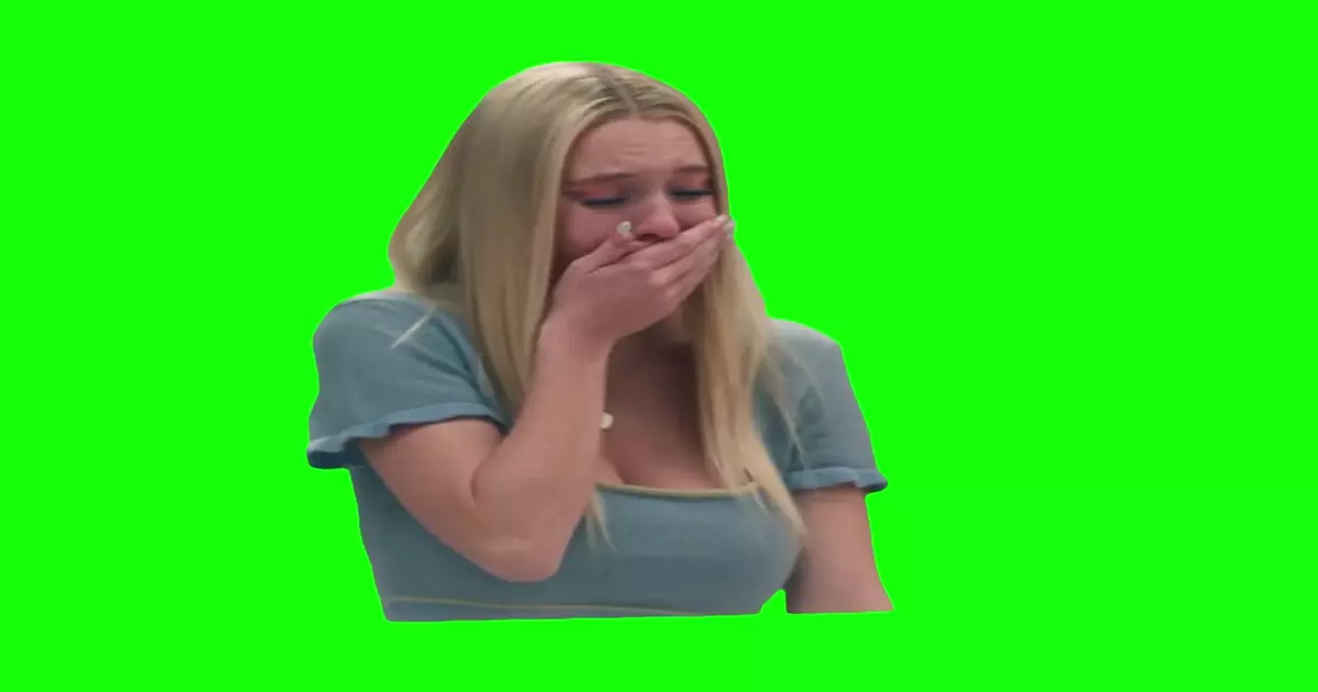 Sydney Sweeney Crying And Fixing Her Hair Green Screen Meme Download Video