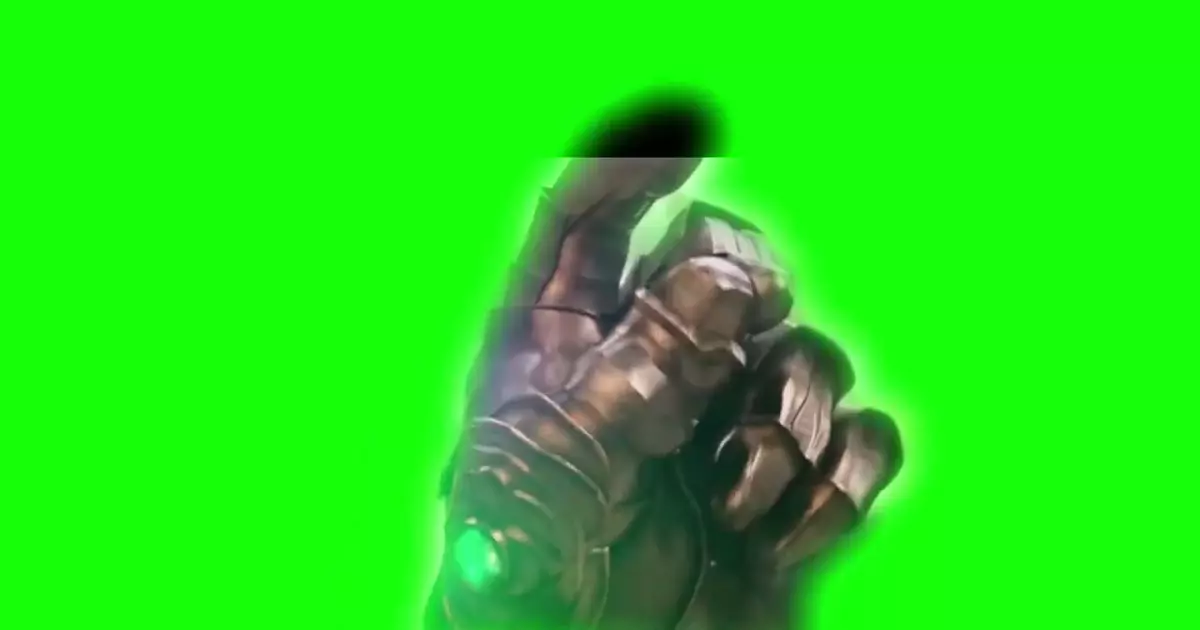 Thanos Hand Snap Green Screen Meme Download Video