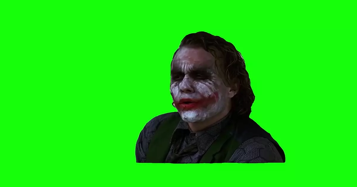 The Dark Knight Joker Here We Go Green Screen Meme Download Video