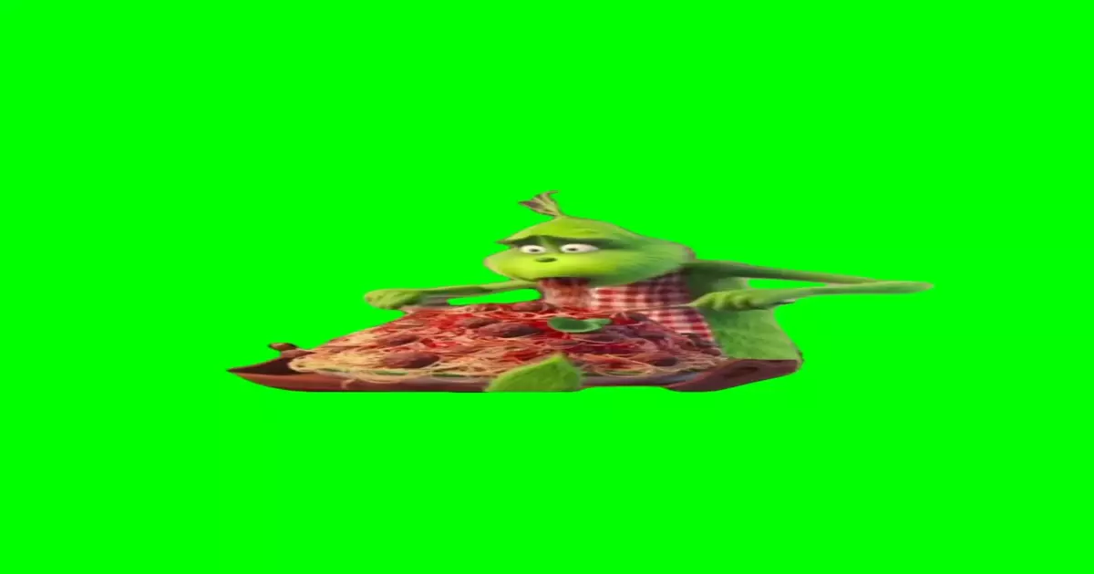 The Grinch Emotional Eating Green Screen Meme Download Video