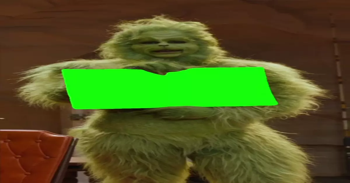 The Grinch With Custom Sign Green Screen Meme Download Video