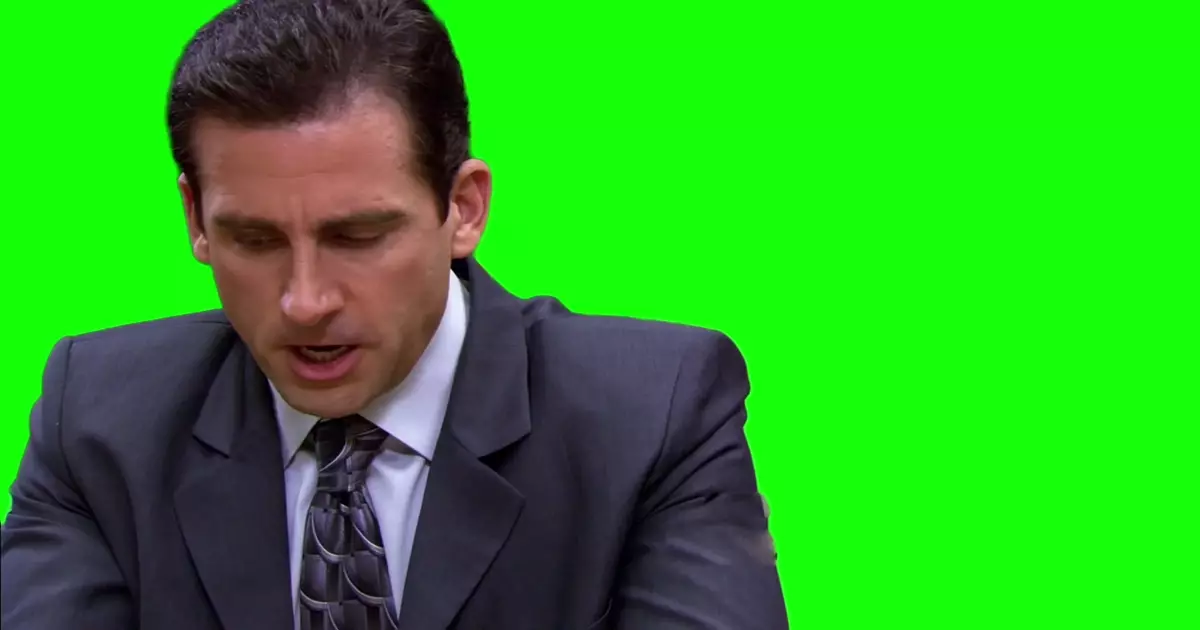 The Office Michael Scott Yesh Green Screen Meme Download Video