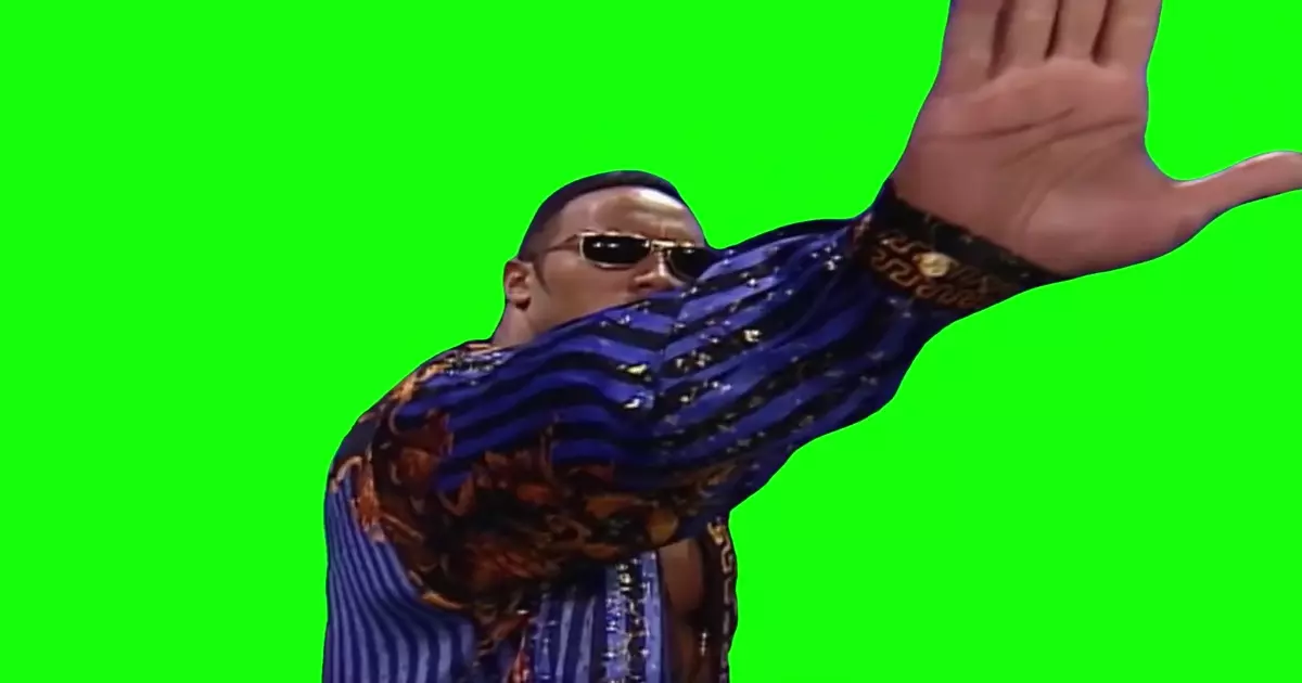 The Rock Talk To The Hand Green Screen Meme Download Video