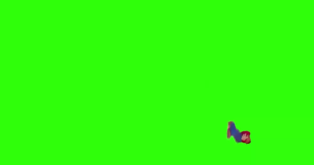 The Super Mario Bros Mario Appearance Green Screen Meme Download Video