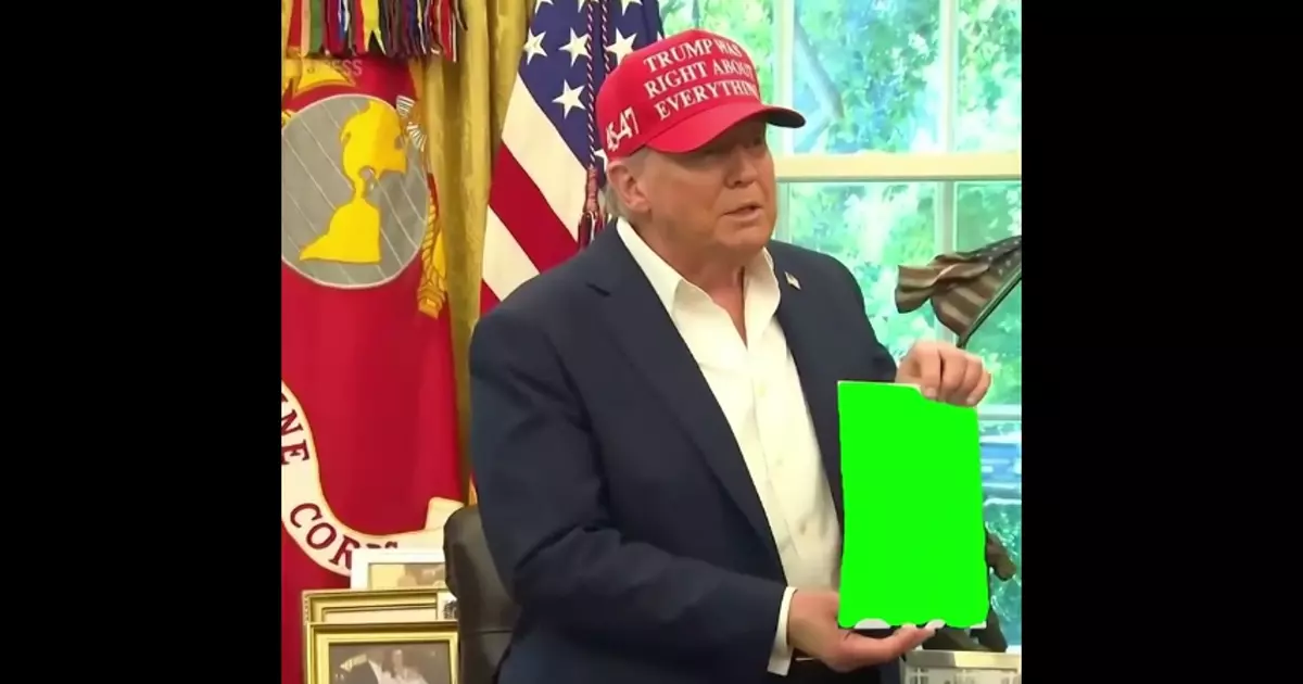 Trump Holding Green Screen Meme Download Video