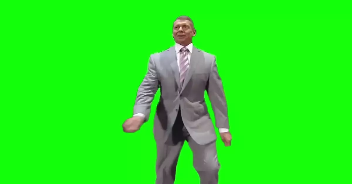 Vince Mcmahon Walking Green Screen Meme Download Video