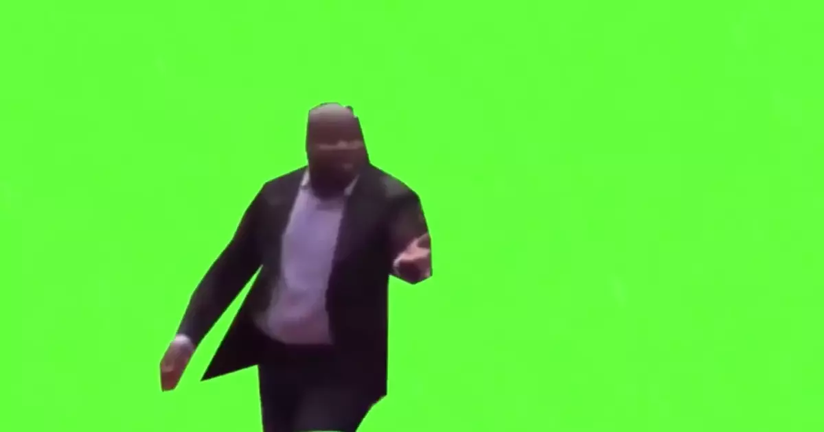 Why Are You Running Green Screen Meme Download Video
