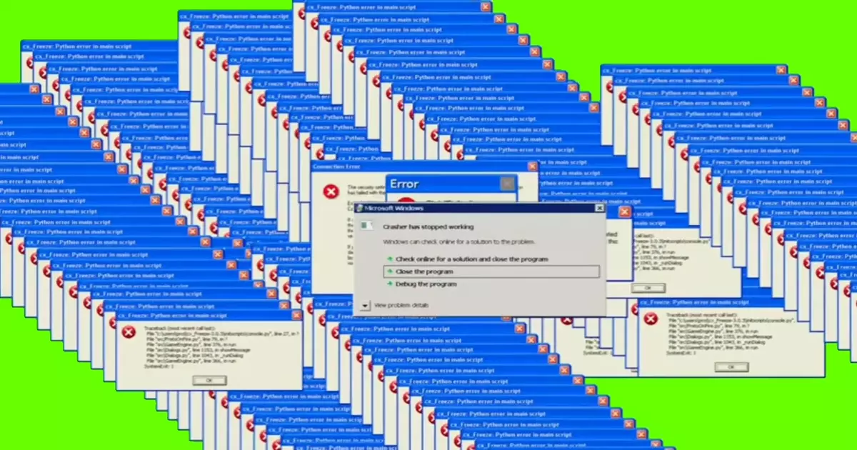 Windows Error Green Screen Meme Download Video
