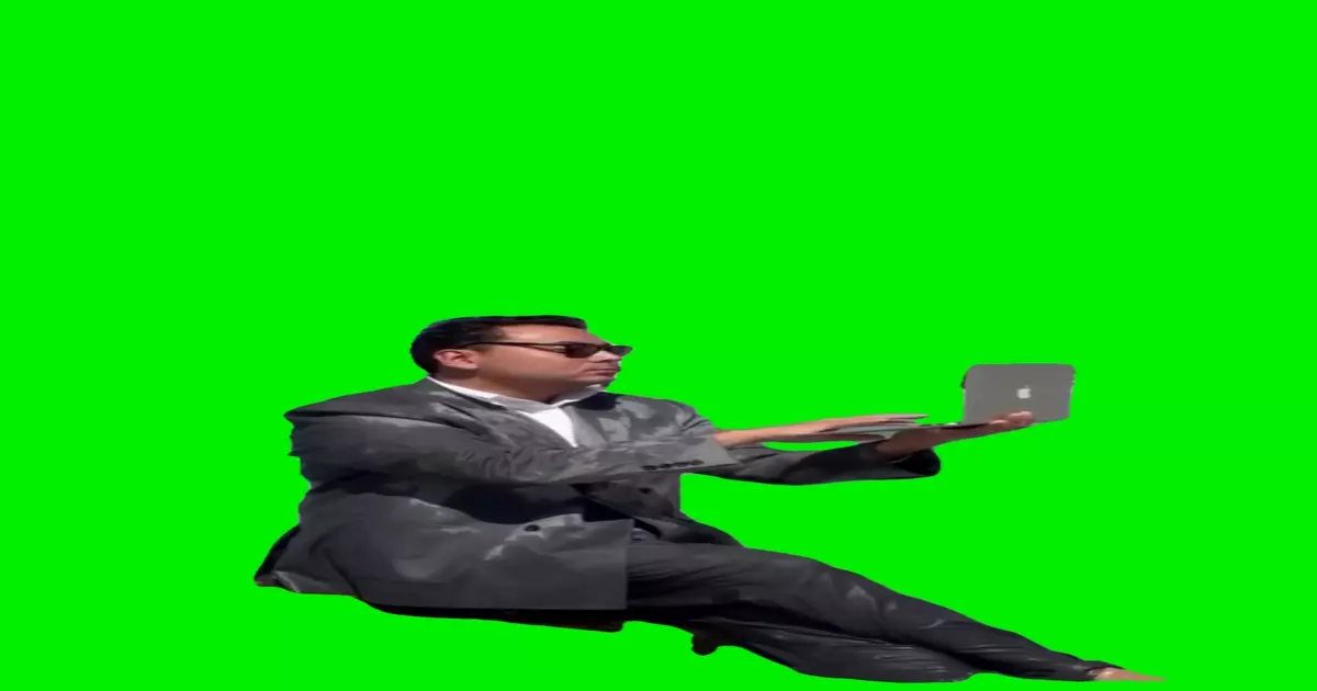 Working On Beach Green Screen Meme Download Video
