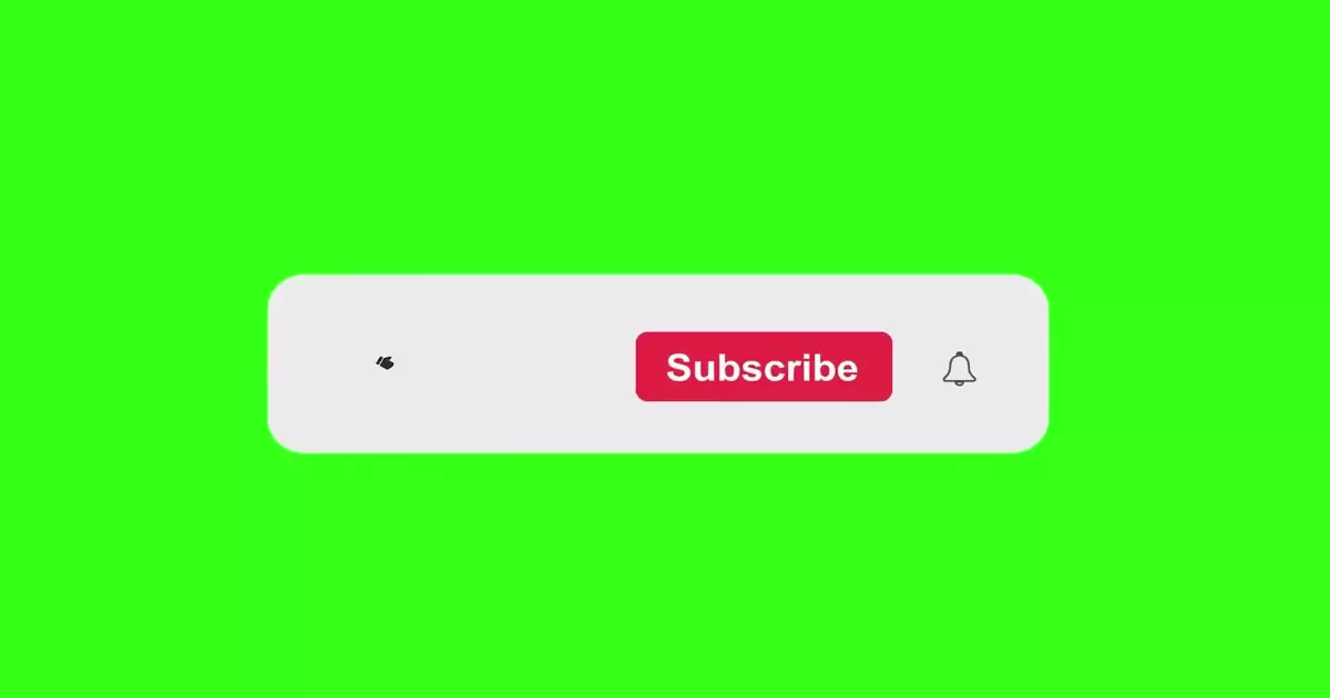 Youtube Subscribe And Like Button Green Screen Meme Download Video